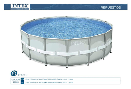 Чаша басейну ROUND ULTRA FRAME POOL (549х132), Intex 10989E, фото 1