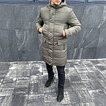 Зимовий парка чоловіча тепла | Куртка-пальто чоловіча зимова довга з капюшоном тепла. Живе фото, фото 2