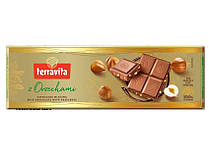 Шоколад Terravita молочний з лісовим горіхом 225г
