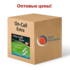 Оптові ціни на смужки для глюкометра On Call Extra