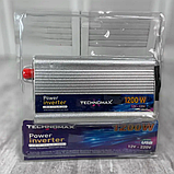 Перетворювач напруги TECHNOMAX 12V-220V 1200 W, Інвертор в автомобіль, фото 3