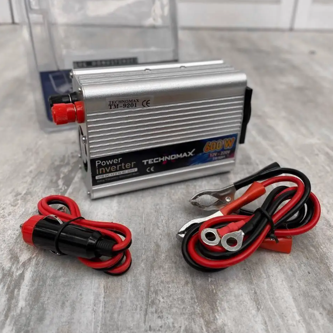 Перетворювач напруги TECHNOMAX 12V-220V 600 W, Інвертор в автомобіль, фото 1