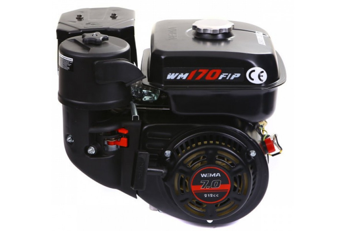 Бензиновий двигун з ручним стартом Weima WM170F-Q New (шпонка 19.05 мм, 7 к.с.)