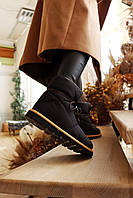 Зимние женские ботинки LV Pillow Comfort Ankle Boot Black Теплые дутики Луи Виттон