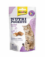 Витаминное лакомство GimCat (Джимкет) Nutri Pockets Утка+Мультивитамин подушечки для кошек 0.06 кг