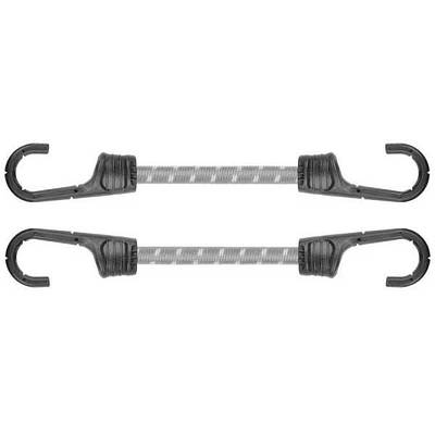 Гумовий шнур з гачками 40 см х 2 шт для фіксації вантажів, гумка для багажу, для кріплення тентів та пологів