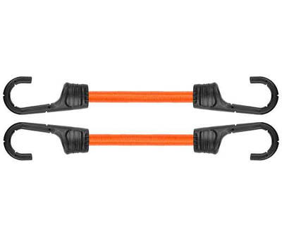 Гумовий шнур з гачками 80 см х 2 шт для фіксації вантажів, гумка для багажу, для кріплення тентів та пологів