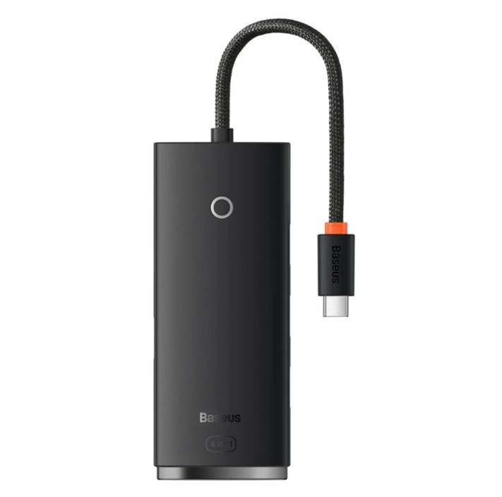 USB-хаб Baseus Lite Series 4-Port Type-C HUB Adapter (Type-C to USB 3.0*4) 25cm Black
