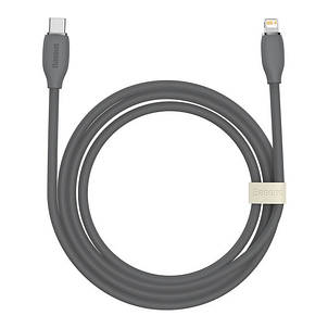 Кабель Baseus Jelly Liquid Silica Gel Fast Charging Data Cable Type-C to Lightning 20W 2m Black, фото 1