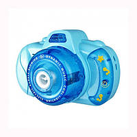 Генератор мыльных пузырей Bubble Camera Фотоаппарат (Голубой) | Аппарат для создания мыльных пузырей