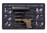 Складной ковер для чистки пистолета Helikon-Tex Черный. Качественный коврик для чистки оружия Польша.