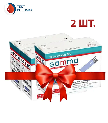Тест-смужки GAMMA MS 50 2 упаковки, фото 1