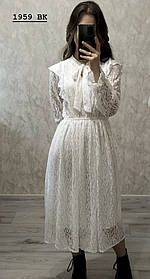 Плаття з гіпюру на подкладці жіноче 1959 ВК