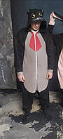 Кігурумі чоловіча піжама костюм Кролик Заєць (зріст 188-194) чорний 52