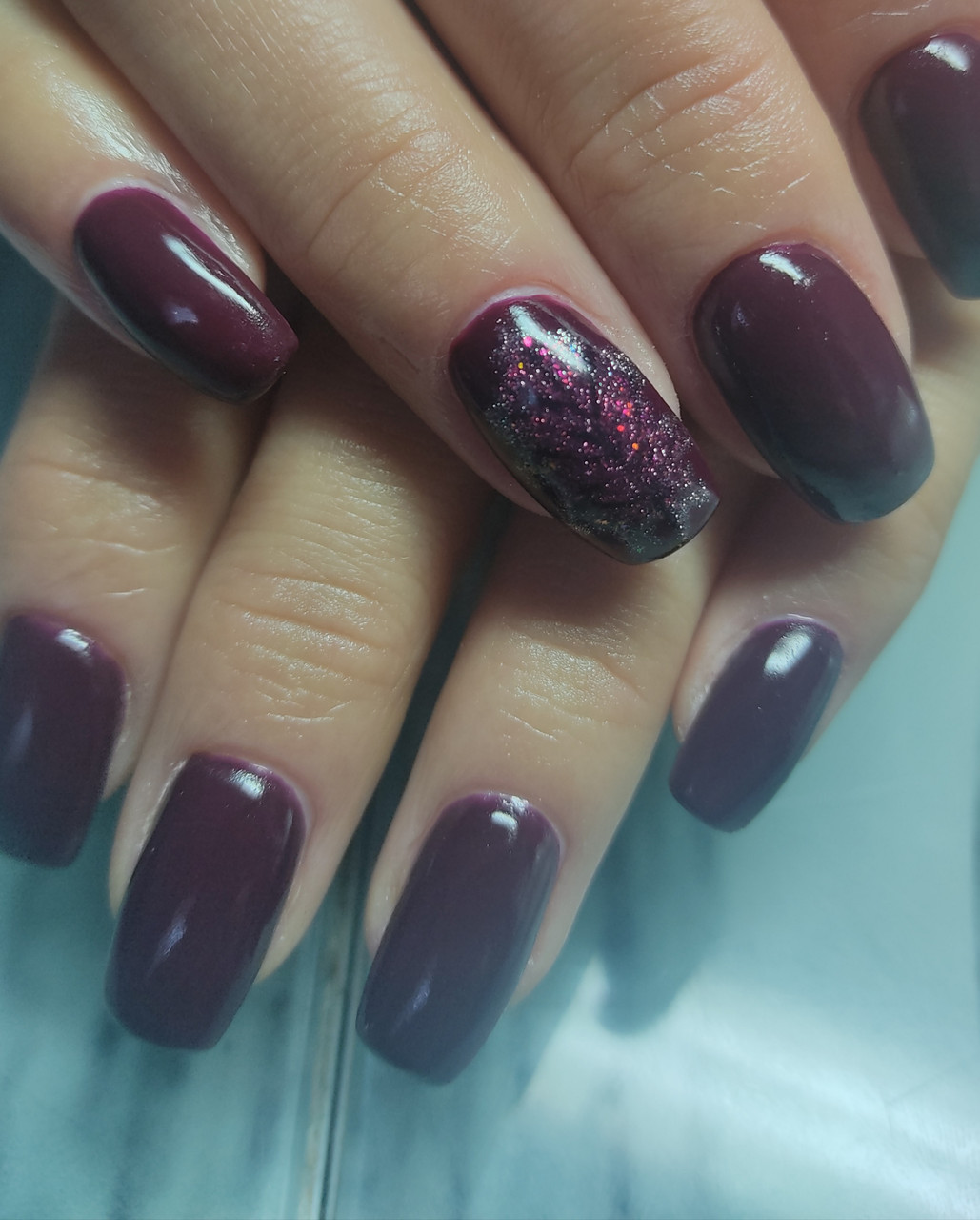 Гель-лак PNB № 128 Marsala (марсала, эмаль), 8 мл