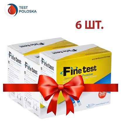 Тест-смужки Finetest premium 50 6 упаковок, фото 1