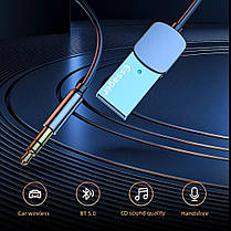 Автомобільний Bluetooth адаптер Essager приймач стерео 5.0 з мікрофоном, фото 6