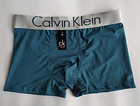 Модные мужские зеленые трусы боксеры Calvin Klein - трусы для парня