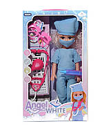 Лялька велика лікар (комплект маленький лікар) ігровий набір для дівчаток, лялька лікар, іграшка лікар