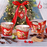 Свічки ароматизовані в склянці BARTEK Christmas Time 115г, фото 3