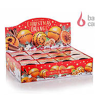 Свічки ароматизовані в склянці BARTEK Christmas Orange, фото 3