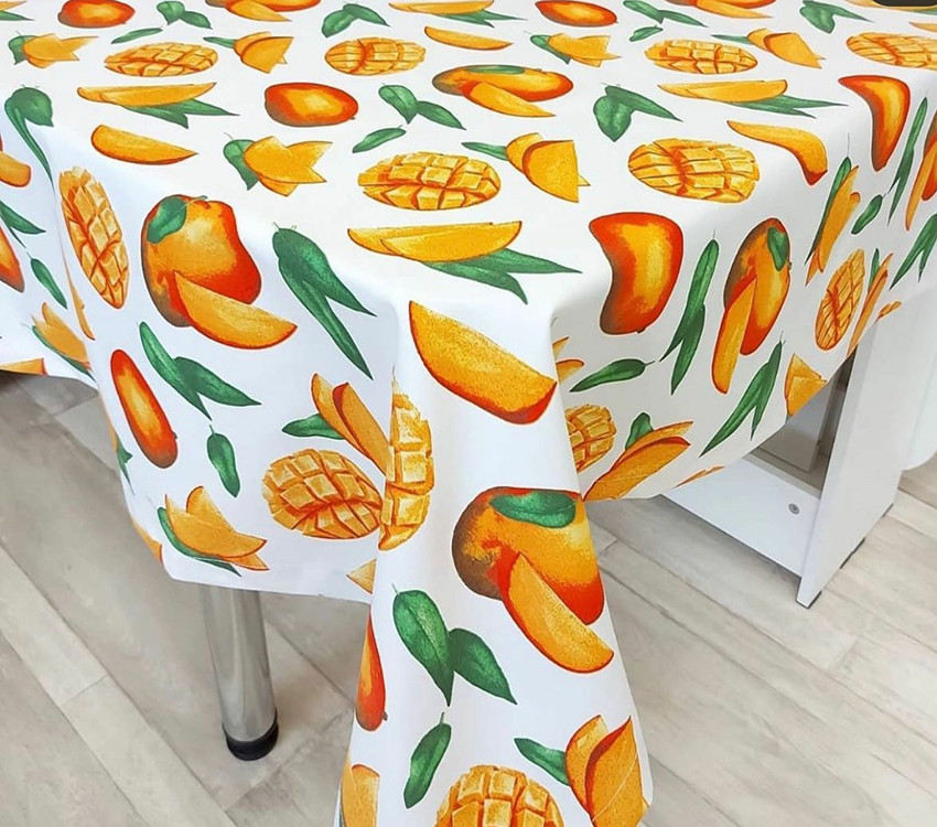 Скатертина кухонна 180х220 з просоченням Екзотика, фото 1