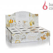 Свічки ароматизовані в склянці BARTEK Glamour Christmas, фото 3