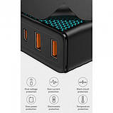 Мережевий зарядний пристрій Baseus GaN2 Pro Q.C 2C + Charger Type-C Cable 100W Black (CCGAN2P-L01) + кабель, фото 3
