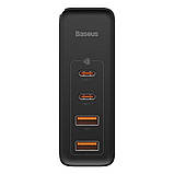 Мережевий зарядний пристрій Baseus GaN2 Pro Q.C 2C + Charger Type-C Cable 100W Black (CCGAN2P-L01) + кабель, фото 8