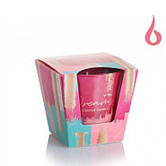 Свічки ароматизовані в склянці BARTEK Різнобарвні мрії, фото 3