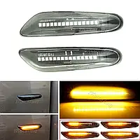 Динамический LED повторитель поворота в крылья BMW 3 E46, указатель поворота