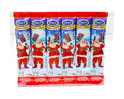 Шоколад молочний на паличці у вигляді Санта Клауса Only Choco Lollies, 90 г (6шт * 15г)