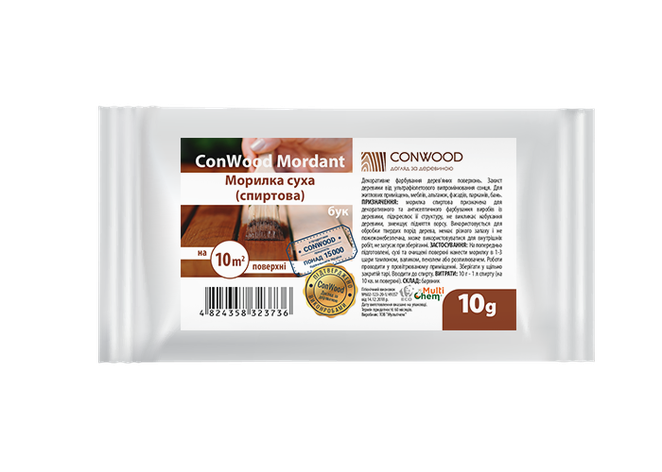 Морилка суха спиртова ConWood Mordant Палісандр, 50 мл, фото 1