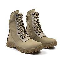 Женские Тактические берцы на молнии полу ботинки обувь больших размеров 40-44 COSMO Shoes FRDM Koyote Nub BS 40, 26