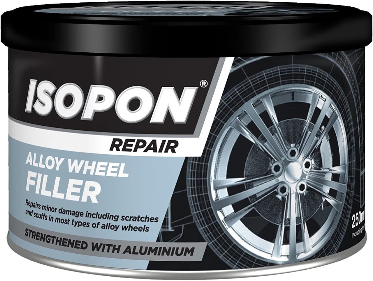 Шпаклівка для колісних дисків із алюмінієм Isopon Alloy Wheel Filler, 250 мл, фото 1