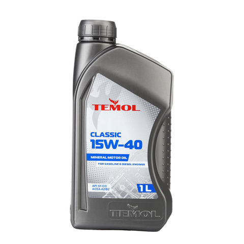 Моторна олива КСМ TEMOL Classic 15W40 1л API SG/CD