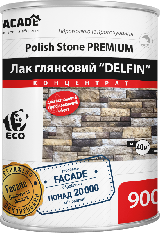 Лак глянсовий 1:2 Polish stone, 900 мл