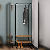 Стелаж-вішалка для одягу в стилі лофт-фіолету Метал Дизайн, інтернет-магазин меблів безплатна доставка