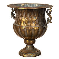 Оригінальна металева кашпо під квіти "Деметра" у формі кубка 33х29,5 см.
