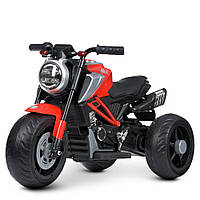 Дитячий Мотоцикл Bambi М 4828L-3 червоний (різні кольори), світло/звук, USB, MP3.