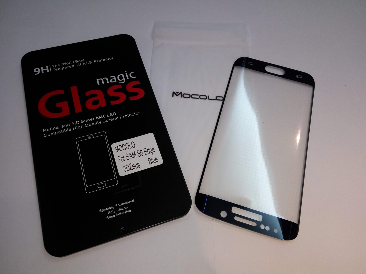 Захисне скло Samsung Galaxy S6 Edge 3D (Mocolo 0,21 мм)