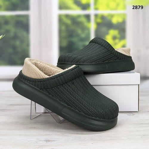 Купить Женские домашние тапочки теплые сабо crocs кроксы галоши без ...