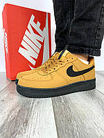 Мужские кроссовки Nike Air Force 1 Brown Black