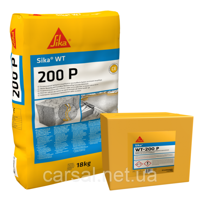Sika® WT-200 P добавка яка збільшує водонепроникність бетону