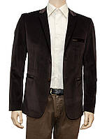 Велюровий піджак "Pierre Carlos". Туреччина. Чоловічий. Шоколадний колір