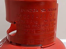 Побутовий газовий балон на 5 літрів Novogas, балон пропановий 5 л, фото 6