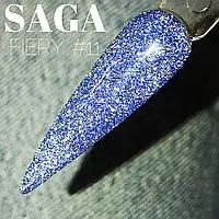 Светоотражающий гель лак Saga Professional Fiery gel №11 8мл