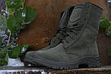 Тактичні армійські берці, зимові, MAX Fusion Winter оліва, військове зимове шкіряне взуття, фото 2