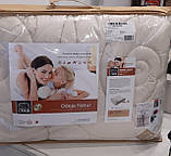 Престижна, тепла, високоякісна ковдра з вовни меріноса Merinofil Medium-220 х 200 (Словіння), фото 3