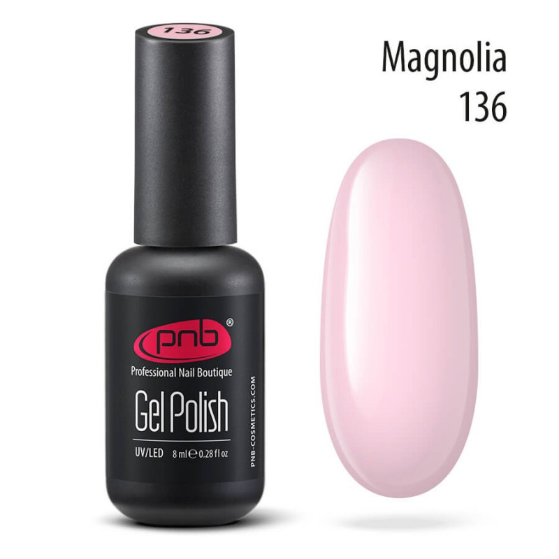 Гель лак PNB №136 Magnolia 8 мл, фото 1